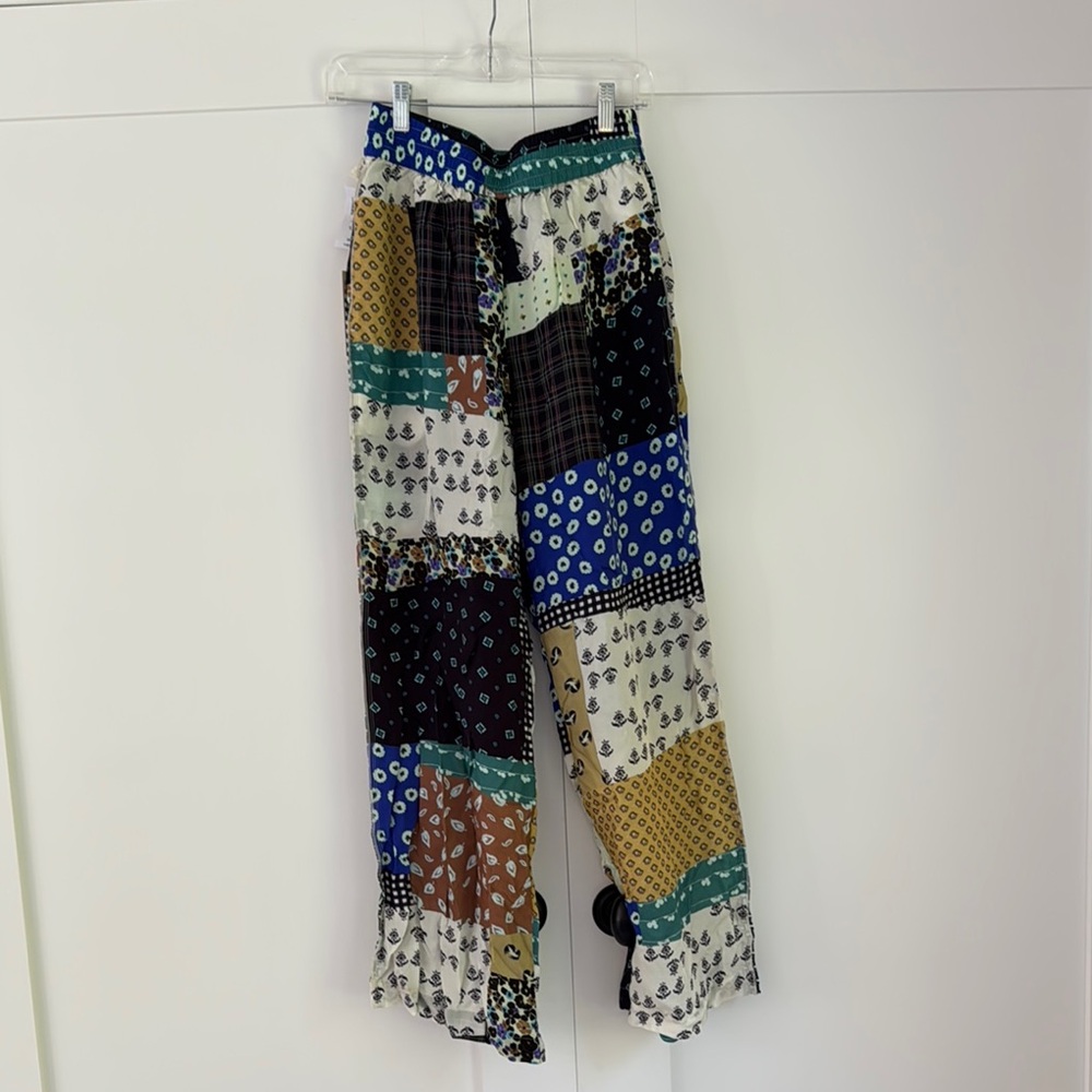 Aritzia Multicolor Patchwork Trousers - image 1